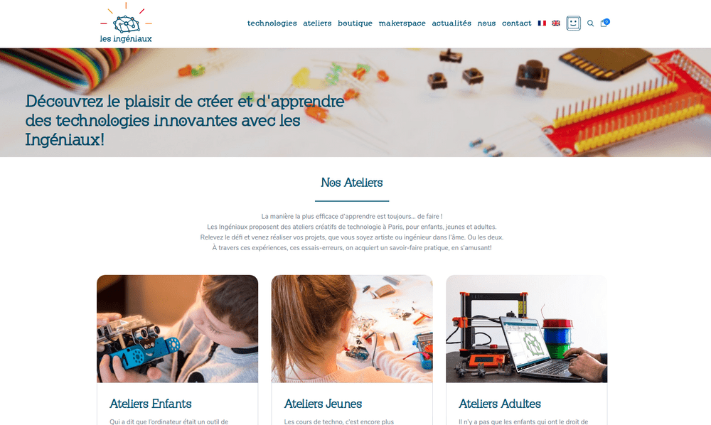 Développement du site les-ingeniaux.com